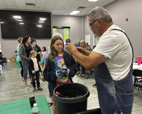 The Master Gardener cactus class came to Kaufman County Library on June 14, teaching and entertaining those in attendance in the way of gardening. Additional photos on 10A. Photo courtesy of Robert Castro