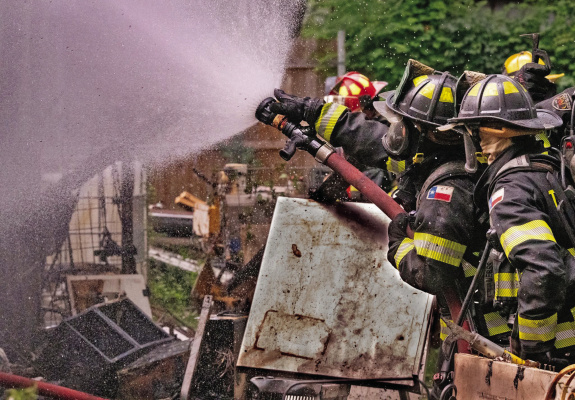 Multiple agencies, including Terrell FD, College Mound FD, Terrell VFD and others, battle an intense house fire on Frances Street in Terrell on Monday, June 15. Photo courtesy of College Mound FD