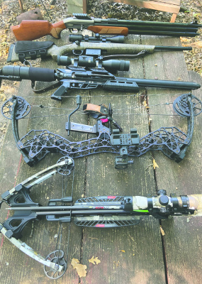 Some of the tools of the trade Luke used in the field. Learning about new ways to hunt is rewarding and can often put the ‘spark’ back into the sport. Photo by Luke Clayton