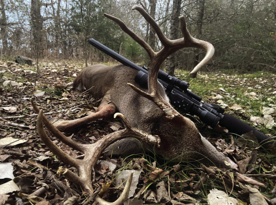 Luke used his 51 caliber Tex Rex air rifle last week to stock the freezer with some ‘Christmas Venison’ on a close to home hunt. Photo by Luke Clayton