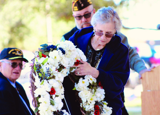 Kaufman County held their annual Veterans Day ceremony on Tuesday, Nov. 11 at Kaufman County’s Veterans Memorial Park. In attendance were many family and friends, Veterans and active military members, as well as City and State representatives. Additional photos on 10A. Photo courtesy of Kaufman County