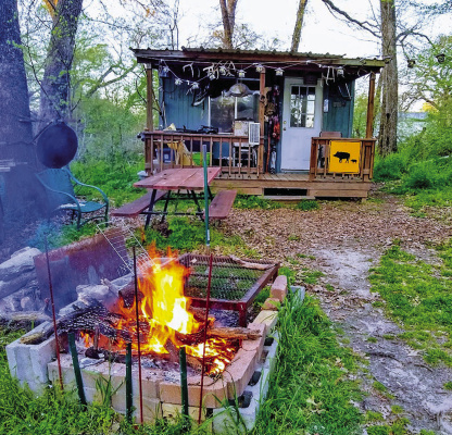 May is a great time to get outdoors and lots of opportunities about. Luke tries to spend as much time as possible at his little ‘camp’, regardless the season. Photo by Luke Clayton