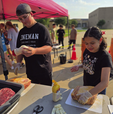 Kaufman ISD’s Culinary Program is setting the standard with their cooking and their competitive barbecue team. Photo courtesy of Stacy Seely