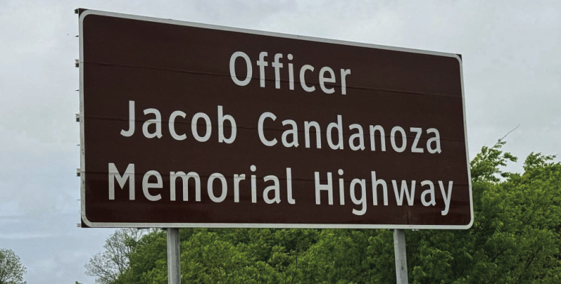 Photos courtesy of Terrell PD, City of Terrell Members of the Texas House, Senate, Terrell PD, Terrell City Council, staff and family were in attendance at The Rock Church and along State Highway 34 in Terrell on Saturday, April 10 as part of the highway was dedicated to the memory of fallen Terrell Police Officer Jacob Candanoza.