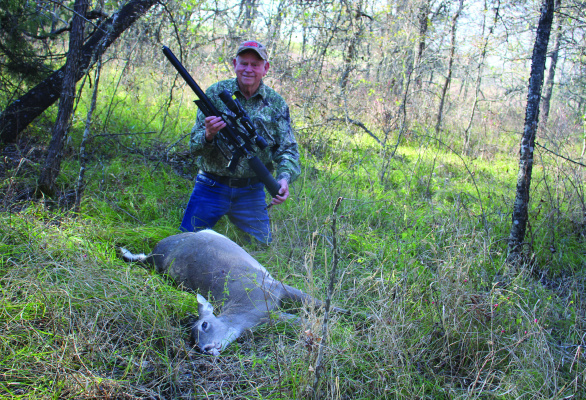 Luke used his ‘Tex Rex’ 51-caliber air rifle this week on a couple of hunts that he details in this week’s column. Courtesy photo