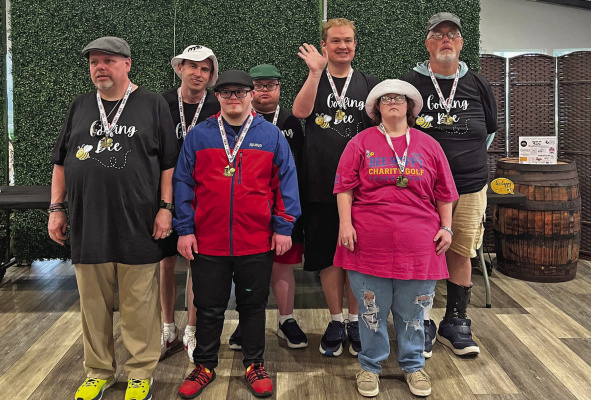 Golfers gathered at Rusted Rail in Crandall to support Bee Happy’s 5th Annual Golf Tournament on Saturday, April 18. The rainy weather kept golfers from the course, but the morning was still filled with fellowship and support of Bee Happy’s mission to bring a lasting impact to families with special needs adults.  Photo by Mary Dlabaj