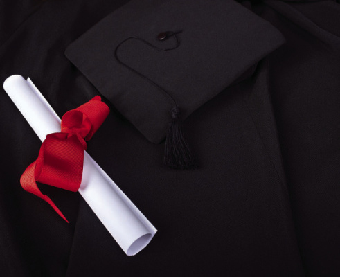 The symbols of graduation
