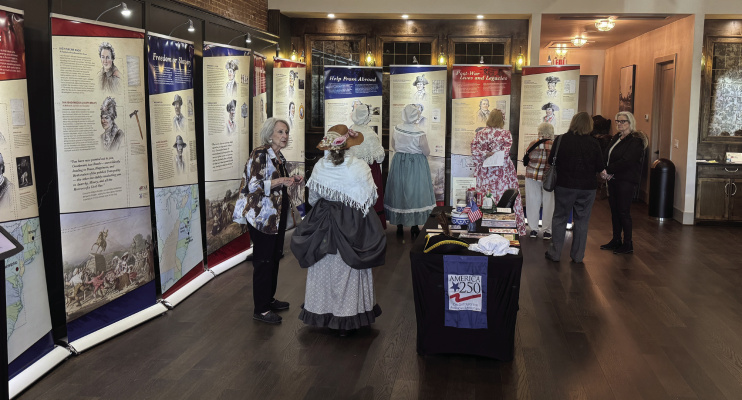 Photo courtesy of Suzie Bass Members of the Van Zandt and Kaufman area DAR chapters and friends at the American Revolution Experience, in 1770s period costume.