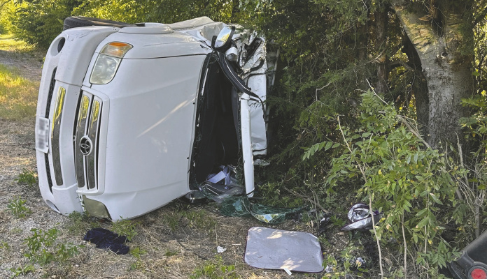 Terrell Volunteer Fire Department and CareFlite responded to a rollover crash on FM 148 north of FM 987 in Terrell on Sunday, Aug. 16. Photo courtesy of Terrell VFD