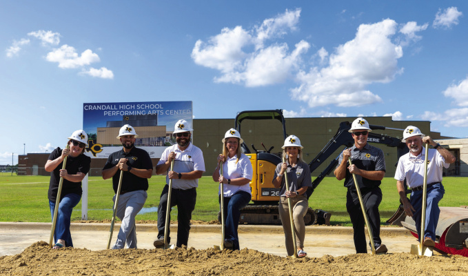 Crandall ISD breaks ground on their new Performing Arts Center that will connect to Crandall High School on June 11. Photos courtesy of Jason Bowie