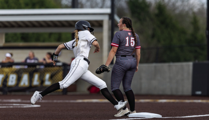 The Crandall Lady Pirates, pictured here earlier in the season, took care of business in district play against the Midlothian Heritage Lady Jaguars with an 11-5 win on Friday, March 13 at home. Photo courtesy of Jason Bowie