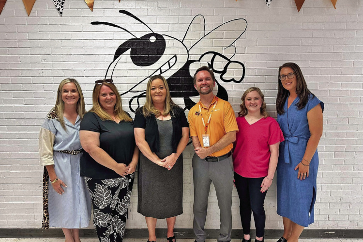 Jalyn Ashcraft and Mackenzie Baudin were named District Teachers of the Year for Kemp ISD during their May 18 board meeting along with the other Campus Teachers of the Year who were recognized. Photo courtesy of Kemp ISD