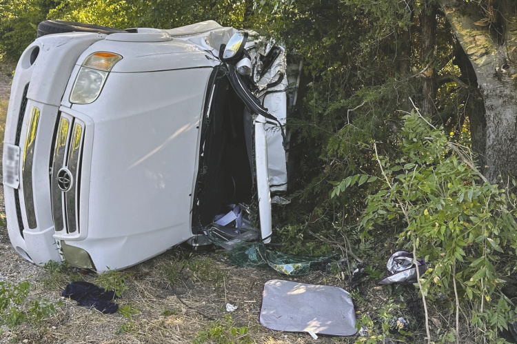Terrell Volunteer Fire Department and CareFlite responded to a rollover crash on FM 148 north of FM 987 in Terrell on Sunday, Aug. 16. Photo courtesy of Terrell VFD
