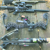 Some of the tools of the trade Luke used in the field. Learning about new ways to hunt is rewarding and can often put the ‘spark’ back into the sport. Photo by Luke Clayton