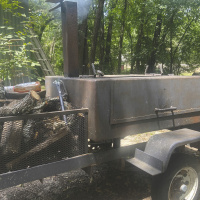 Luke gave his old smoker a try over the weekend but decided his electric smoker was much easier to work with and besides, it makes better barbeque! Photo by Luke Clayton