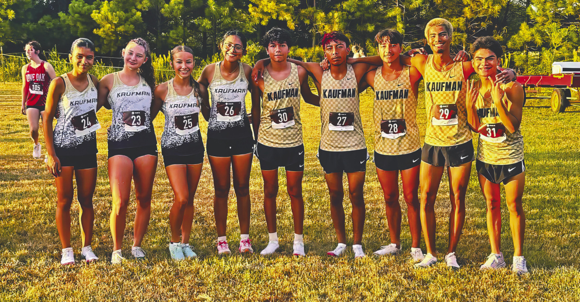 Kaufman varsity runners take second in Eustace