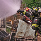 Multiple agencies, including Terrell FD, College Mound FD, Terrell VFD and others, battle an intense house fire on Frances Street in Terrell on Monday, June 15. Photo courtesy of College Mound FD